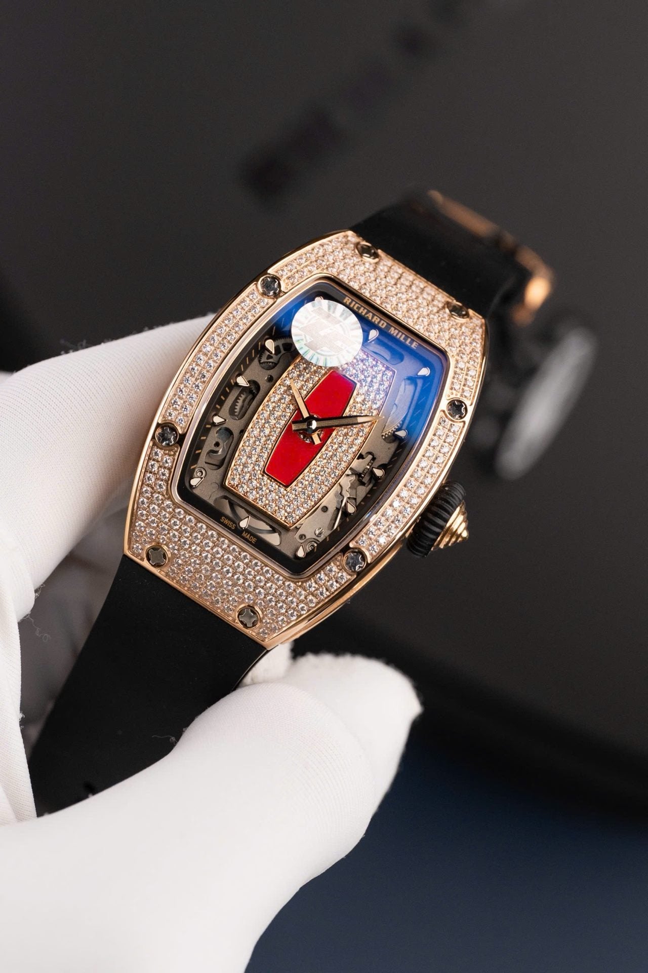 Richard Mille RM07-01 Rose Gold Watch Automatic Movement 36mm
