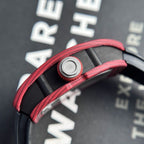 Richard Mille Watch RM07-01 Red Carbon Rubber Strap 32x46mm