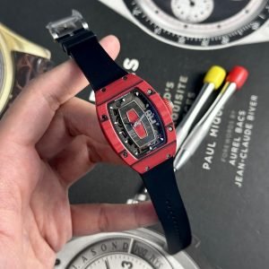 Richard Mille Watch RM055 Bubba Watson Grey Ceramic Rubber Strap 42.7×49.9mm