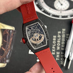 Richard Mille Watch RM07-01 Black Carbon Rubber Strap 32x46mm