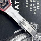 Richard Mille Watch RM07-01 Red Carbon Rubber Strap 32x46mm