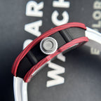 Richard Mille Watch RM07-01 Red Carbon Rubber Strap 32x46mm