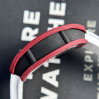 Richard Mille Watch RM07-01 Red Carbon Rubber Strap 32x46mm