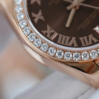 Rolex DateJust Women’s Watch Diamonds Moissanite + 18K Gold Wrapped 31mm