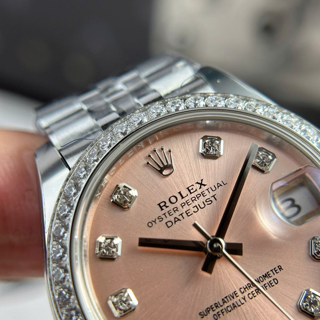 Rolex DateJust Watch Women Dial Pink Jubilee Strap 31mm