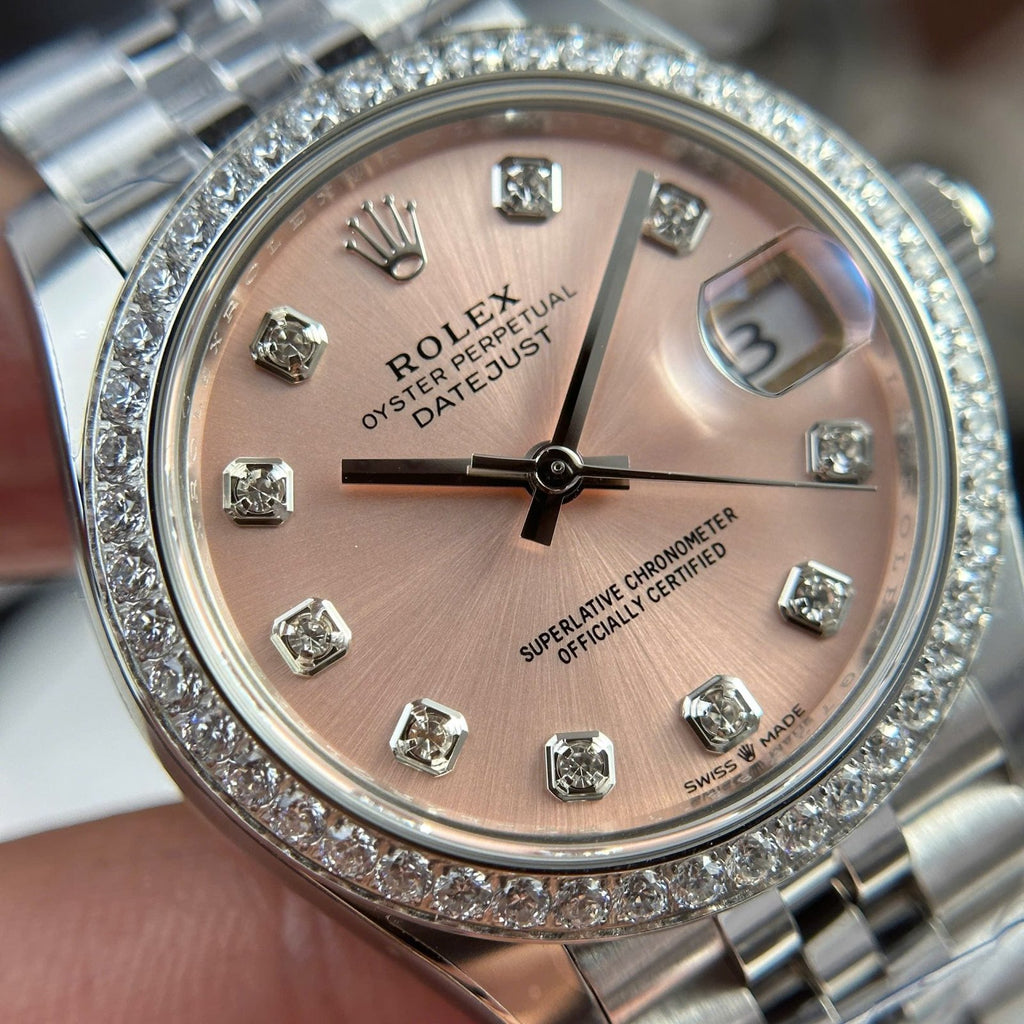 Rolex DateJust Watch Women Dial Pink Jubilee Strap 31mm