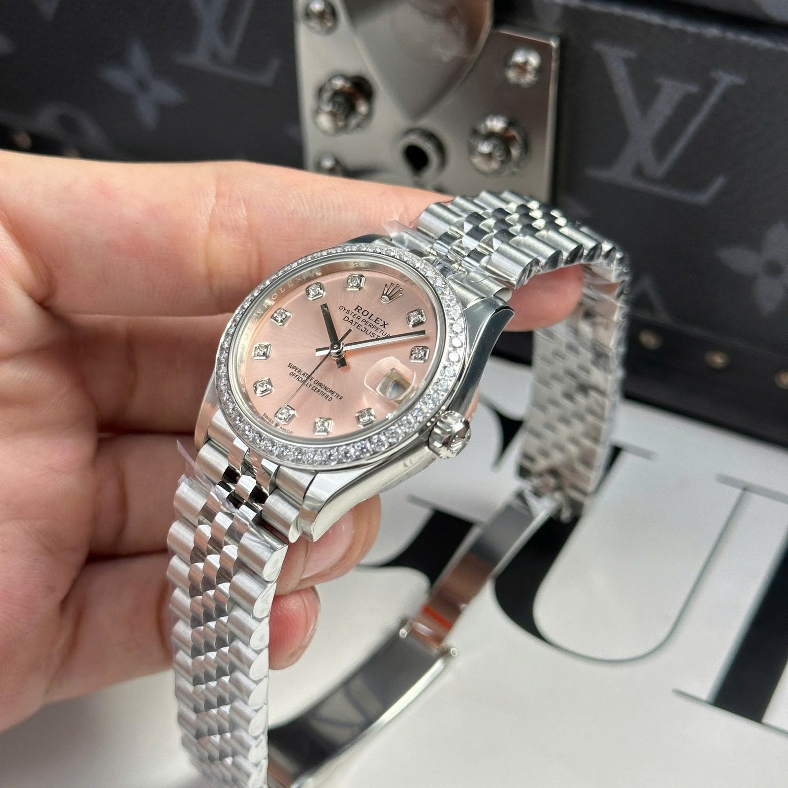 Rolex DateJust Watch Women Dial Pink Jubilee Strap 31mm