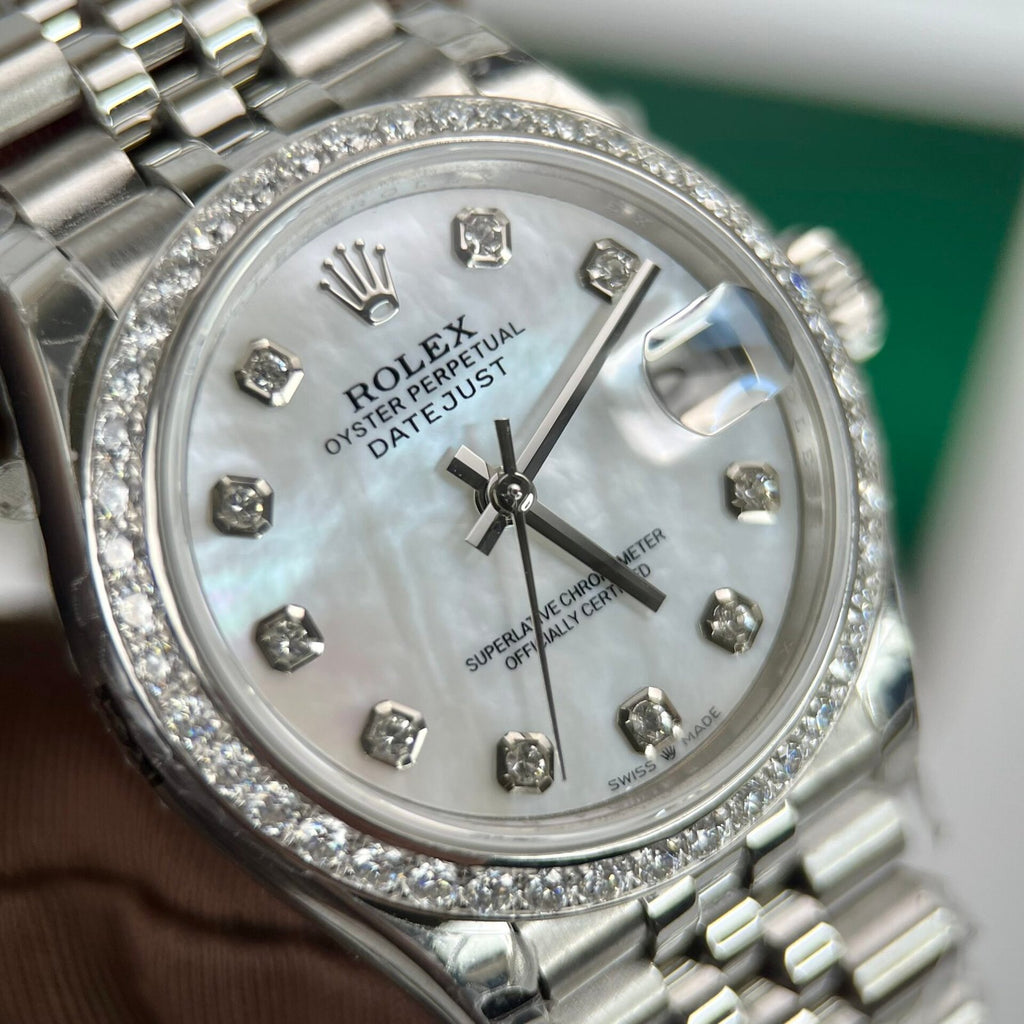 Rolex DateJust Watch Jubilee Strap With Mother of Pearl Dial 31mm