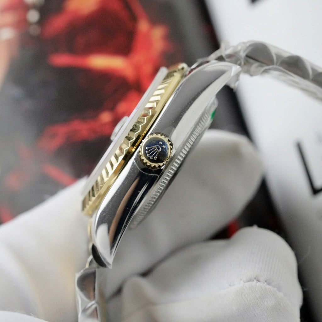 Rolex DateJust Women Watch Demi Yellow Gold Jubilee Strap 31mm