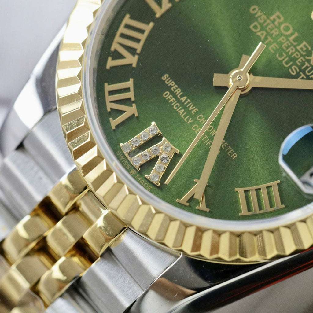 Rolex DateJust Women Watch Demi Yellow Gold Jubilee Strap 31mm