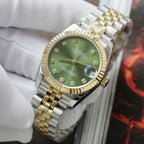 Rolex DateJust Watch Green Dial Jubilee Strap 31mm