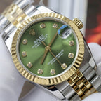 Rolex DateJust Watch Green Dial Jubilee Strap 31mm