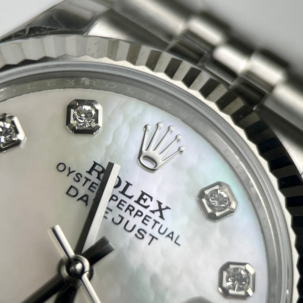 Rolex DateJust Watch Mother of Pearl Dial Jubilee Strap 31mm