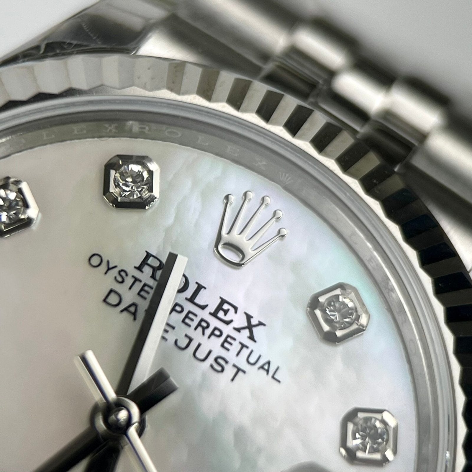 Rolex DateJust Watch Mother of Pearl Dial Jubilee Strap 31mm