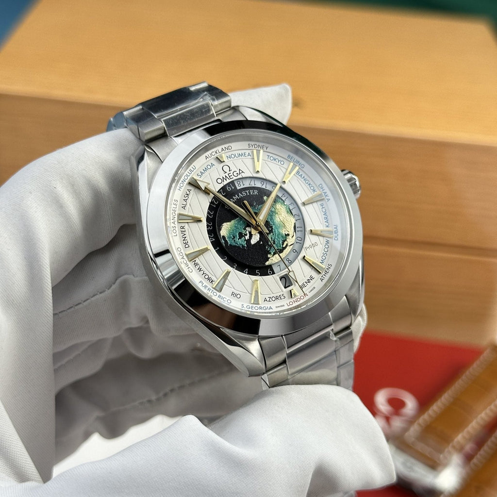 Omega Watch Aqua Terra Worldtimer Metal Wire 43mm
