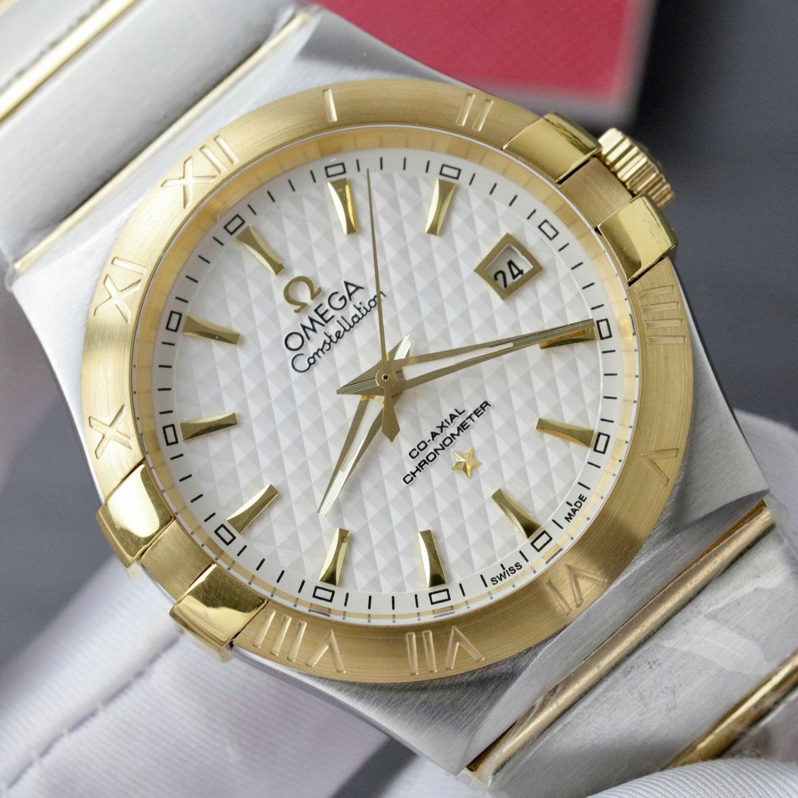 Omega Constellation Co-Axial Watch Metal Wire 38mm