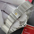 Omega Constellation Co-Axial Watch White Dial Metal Strap 38mm