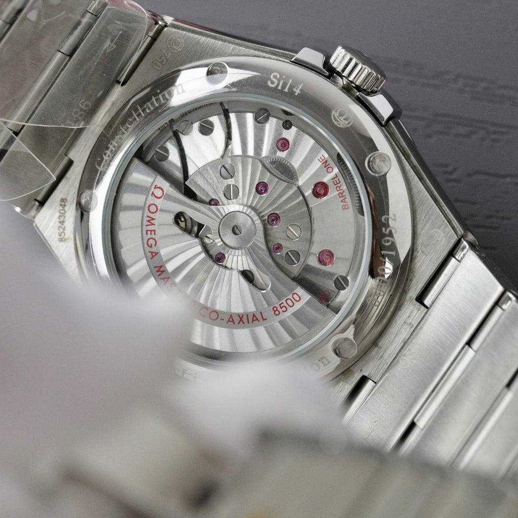 Omega Constellation Co-Axial Watch White Dial Metal Strap 38mm