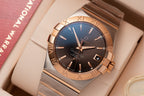 Omega Constellation Brown Dial Watch 38mm