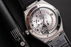 Omega Constellation Watch Black Dial Leather Strap 42mm