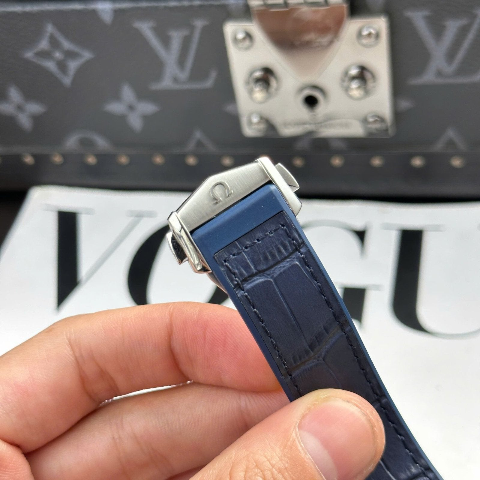 Omega Constellation Watch Bezel Ceramic Blue 41mm