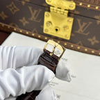 Omega De Ville Prestige Power Reserve Watch Leather Strap 39.5mm