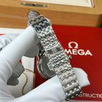 Omega De Ville Prestige Power Reserve Watch White Dial Metal Wire 39.5mm