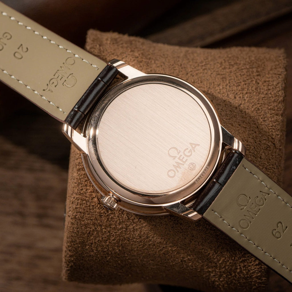 Omega De Ville Prestige Power Reserve Watch Brown Leather Strap 39.5mm