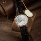 Omega De Ville Prestige Power Reserve Watch Brown Leather Strap 39.5mm