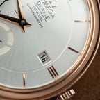 Omega De Ville Prestige Power Reserve Watch Brown Leather Strap 39.5mm