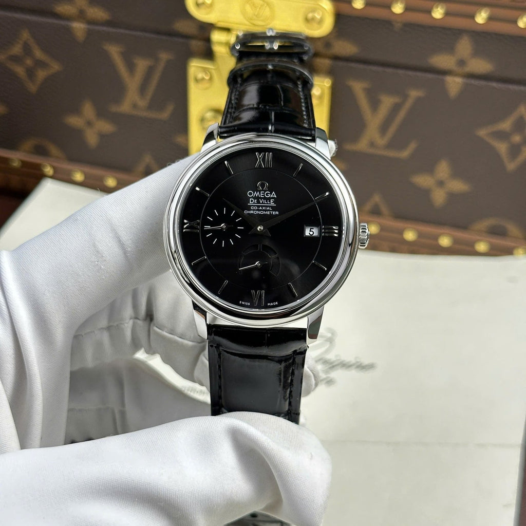 Omega Watch De Ville Prestige Power Reserve Black Dial 39.5mm