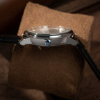 Omega De Ville Prestige Power Reserve Watch White Dial Leather Strap 39.5mm