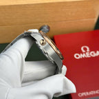 Omega Dial Black Watch Seamaster Diver 300M Chronograph Demi Rose Gold 44mm