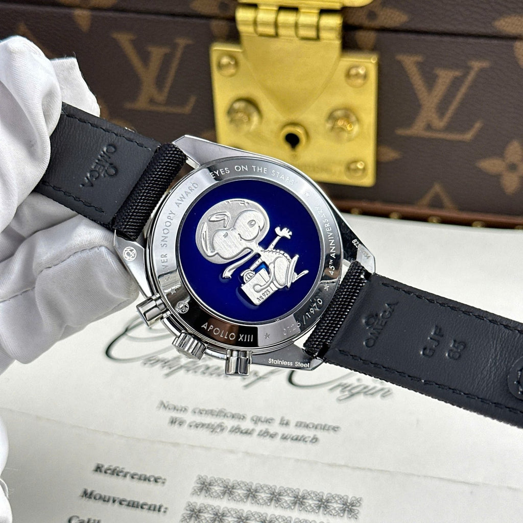 Omega Watch Speedmaster Apollo 13 Silver Snoopy Manual Winding 42mm