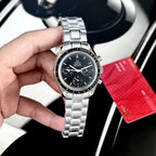 Omega Watch Speedmaster Moonwatch Black Dial Metal Wire 42mm