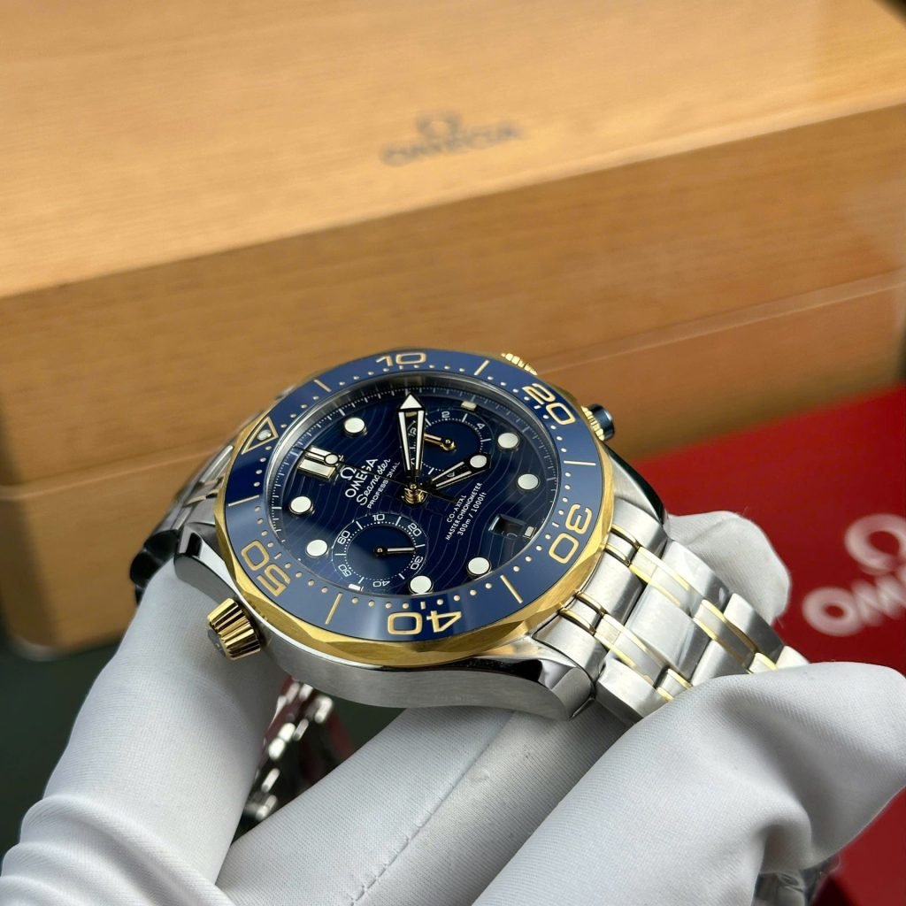 Omega Watch Seamaster Diver 300M Chronograph Dial Blue 44mm