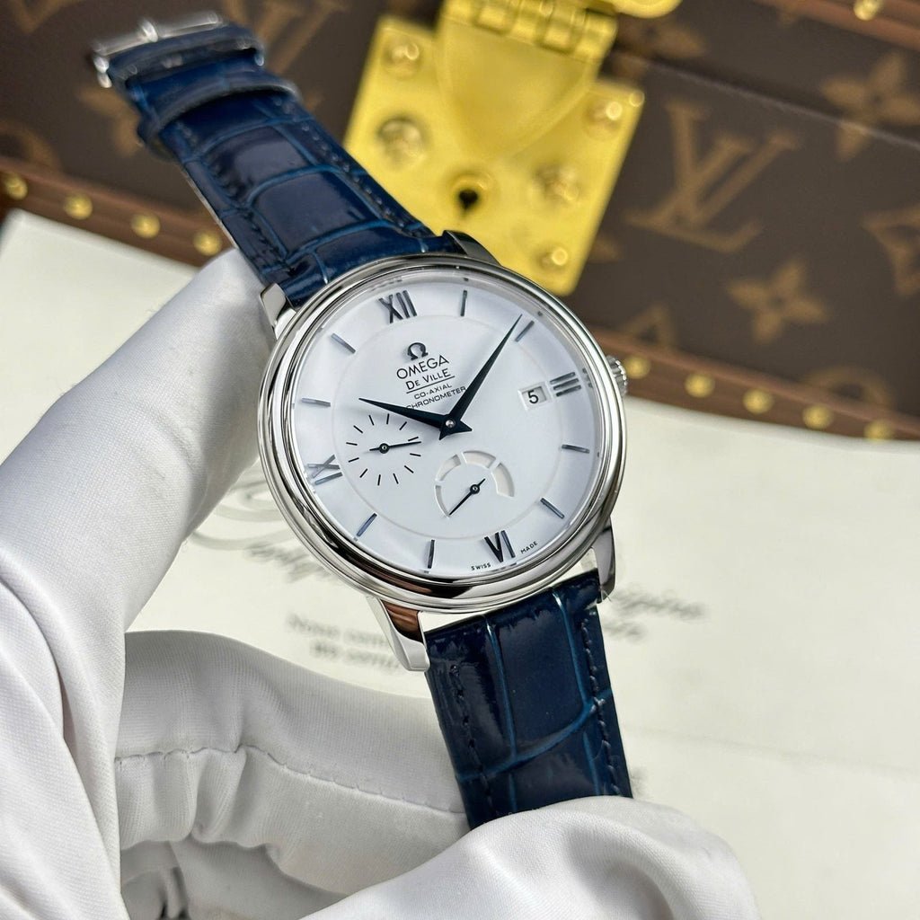 Omega Watch De Ville Prestige Power Reserve White Dial 39.5mm