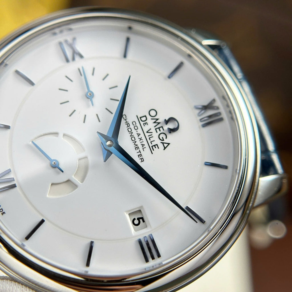 Omega Watch De Ville Prestige Power Reserve White Dial 39.5mm