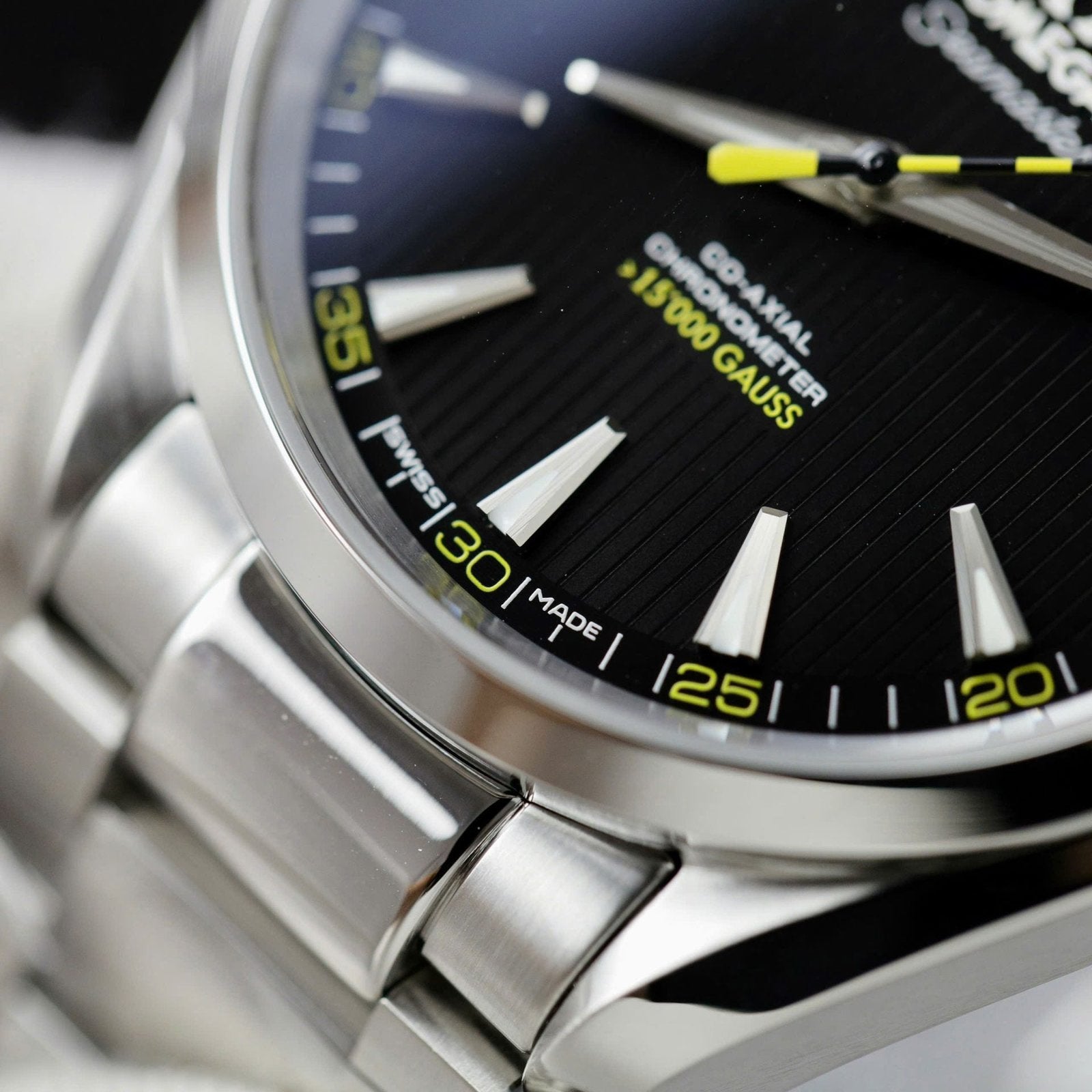 Omega Watch Seamaster Aqua Terra 150M Black Dial Metal Wire 41mm
