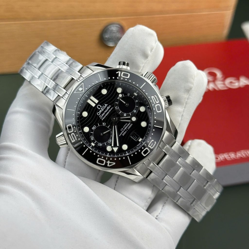 Omega Watch Seamaster Diver 300M Chronograph Dial Black 44mm