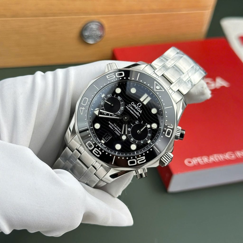 Omega Watch Seamaster Diver 300M Chronograph Dial Black 44mm