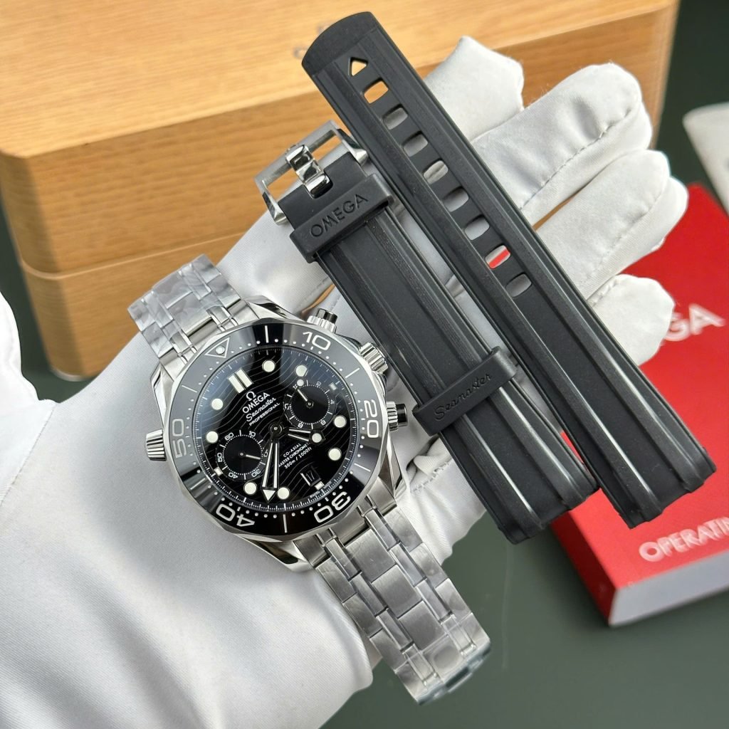 Omega Watch Seamaster Diver 300M Chronograph Dial Black 44mm