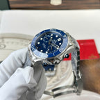 Omega Watch Seamaster Diver 300M Chronograph Dial Blue 44mm