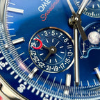 Omega Watch Speedmaster Co-Axial Moonphase Blue Dial 44mm