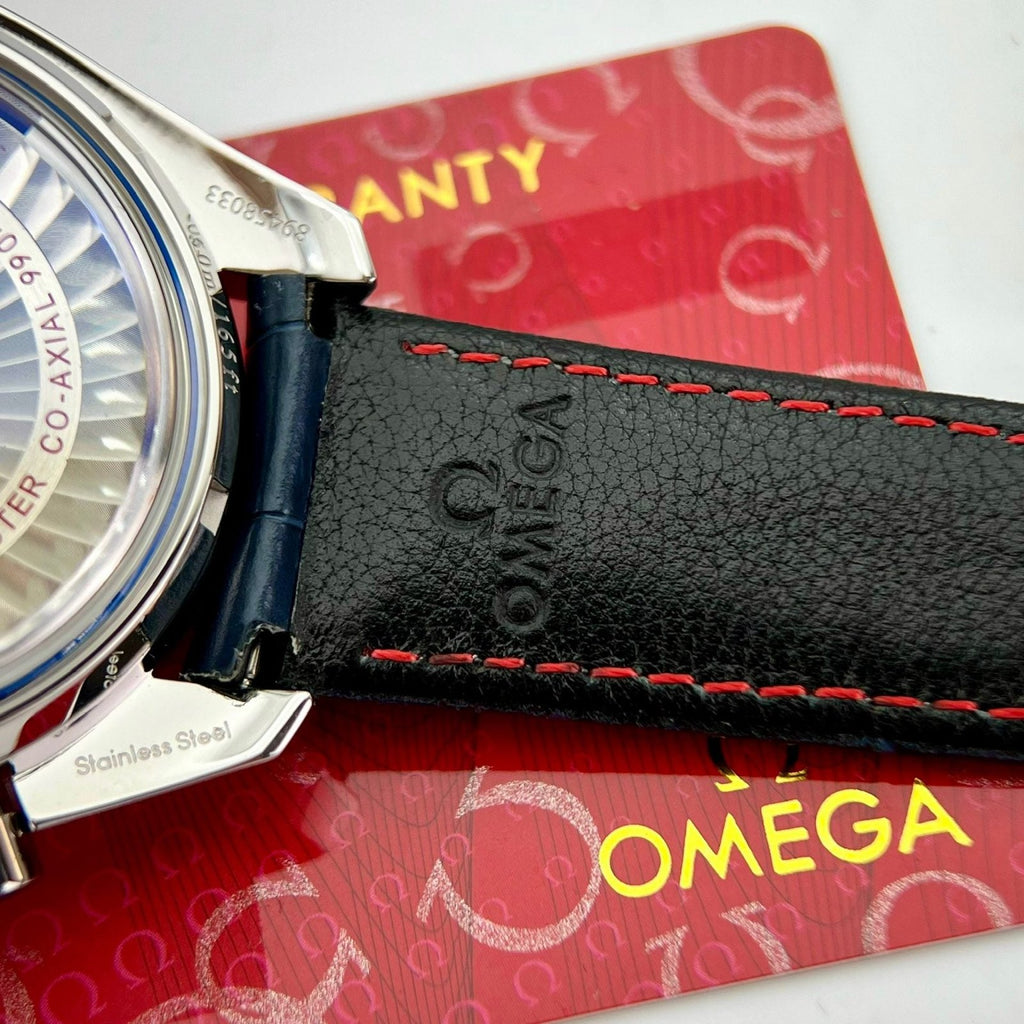 Omega Watch Speedmaster Co-Axial Moonphase Blue Dial 44mm