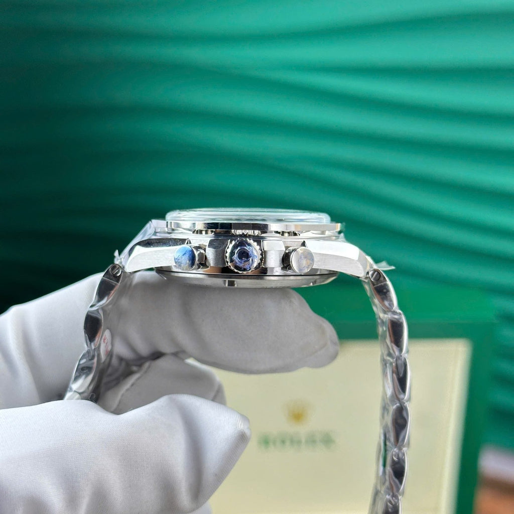 Omega Speedmaster Moonwatch Chronograph Watch Silver Dial Ceramic Bezel 42mm