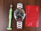 Omega Watch Planet Ocean Metal Strap Dial Black 43.5mm