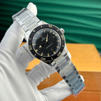 Omega Seamaster 300 Heritage Watch Black Dial Metal Wire 41mm