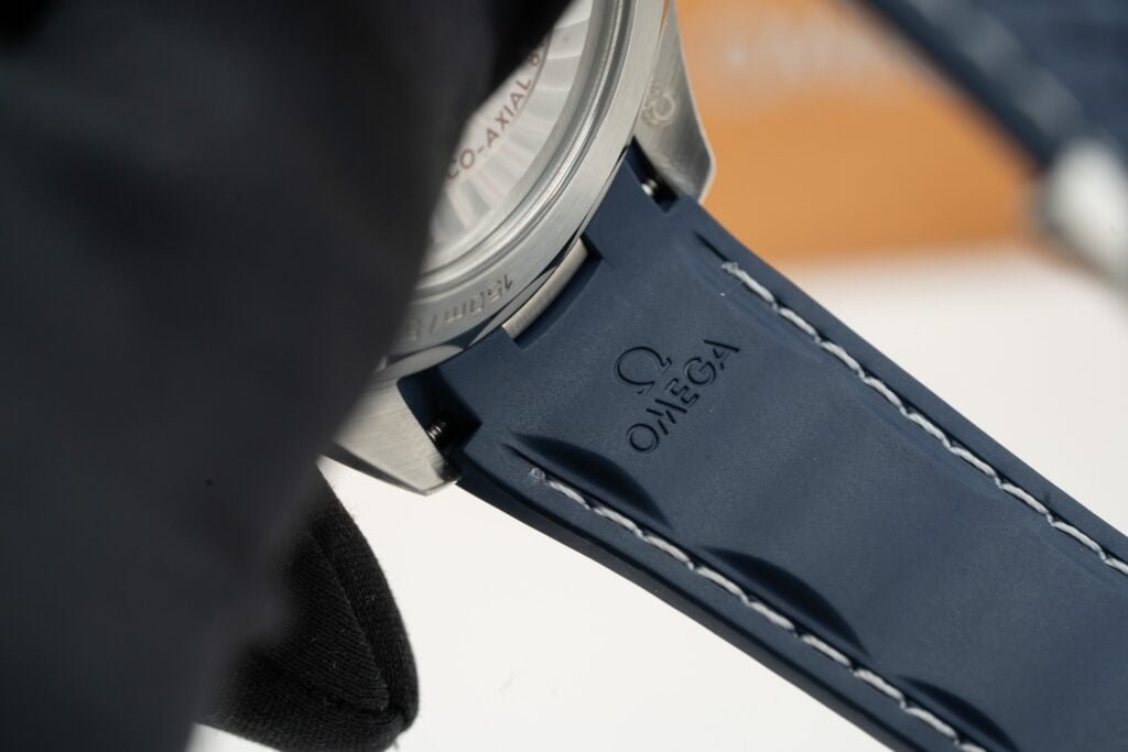 Omega Watch Seamaster Aqua Terra Blue Dial Rubber Strap 43mm