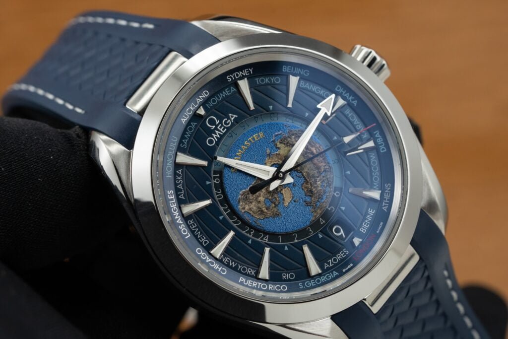 Omega Watch Seamaster Aqua Terra Blue Dial Rubber Strap 43mm